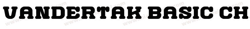 Vandertak Basic Character Set字体转换